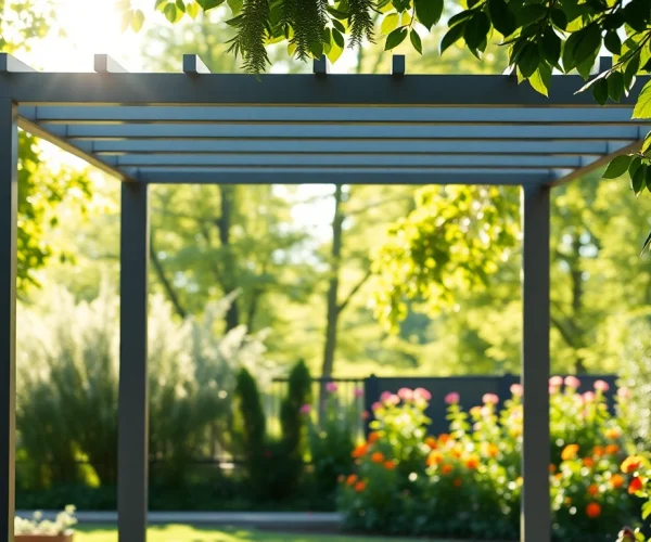 Enhance Your Outdoor Living with a Modern Steel Pergola